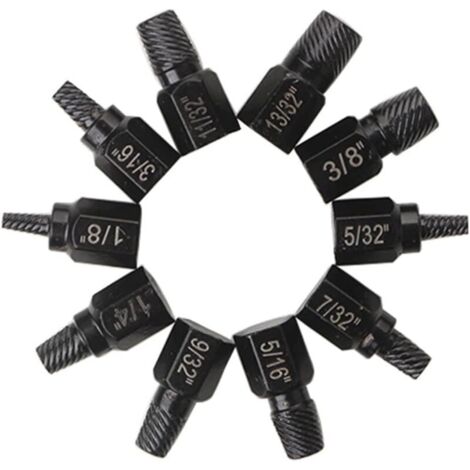10 Piece Torx Screw Extractor Set, Screw and Nut Removal Tool, Round Head Screw Removal Set