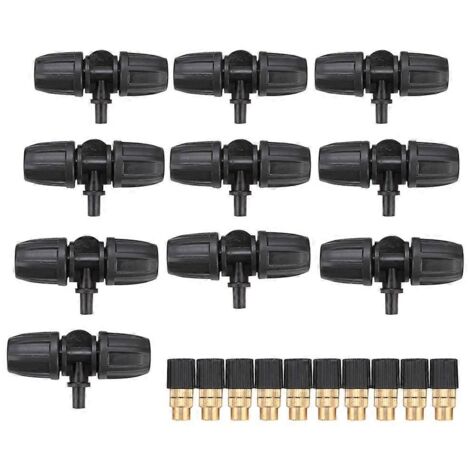 10-piece water spray nozzle with 8/12 connector for garden agricultural irrigation use