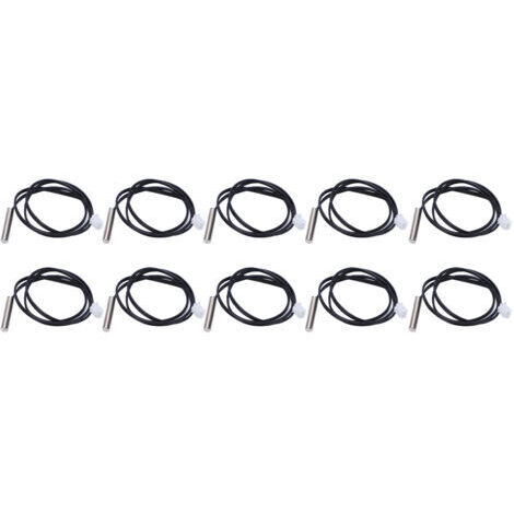 10 pièces 10K NTC thermistance température étanche sonde fil capteur de température câble pour l'agriculture industrielle