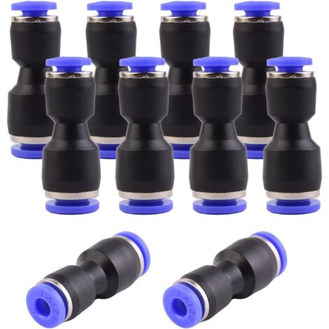 10 pièces 16 mm répartiteur en Y à 3 voies, raccord pneumatique, rapide plastique raccords Push to Connect, adaptateur de conduite d'air PY - PG6-4mm