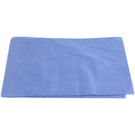 10 Pièces 180x80 cm Housses Jetables Imperméables pour Table de Massage, Protection d'Hygiène Bleue