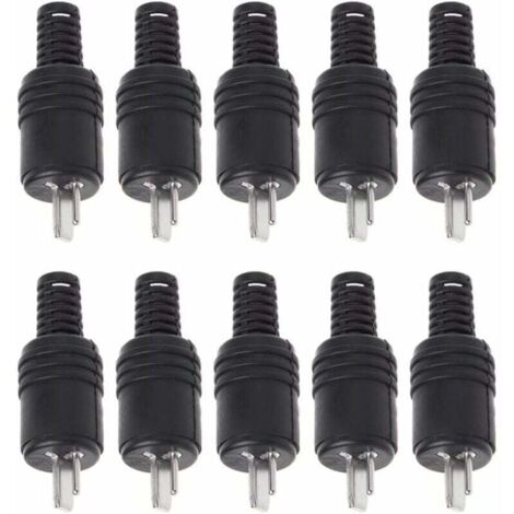 10 pièces 2 Broches DIN Haut-Parleur fiche 2 Broches Prise HiFi câble de Haut-Parleur connecteur à souder