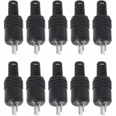 10 pièces 2 Broches DIN Haut-Parleur fiche 2 Broches Prise HiFi câble de Haut-Parleur connecteur à souder
