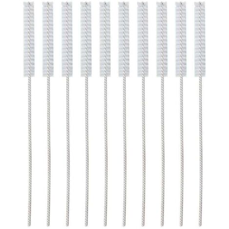 10 pièces 2.5mm aide auditive évent brosse professionnel Nylon cheveux aide auditive Tube outil de nettoyage accessoire Brosse de nettoyage