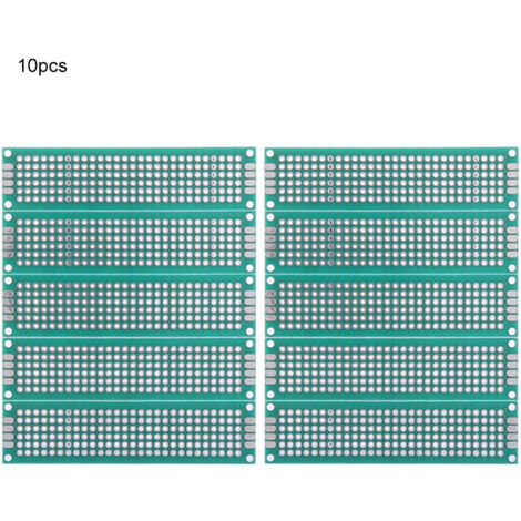 10 pièces 2x8cm Carte Universelle Prototype Double Face Étain Plaqué Breadboard