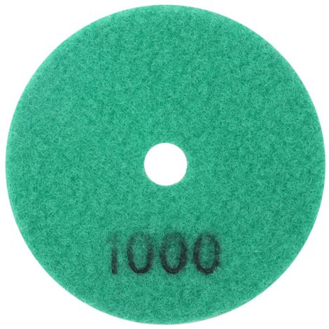 10 Pièces 3in Tampon de Polissage Humide Doux Disque de Meulage Humide Polissage de Polissage pour Granit Pierre Béton Marbre((1000 Grits))