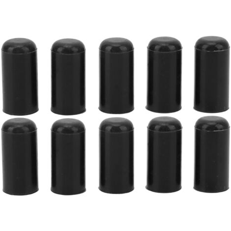 10 pièces 6mm bouchon de tuyau d'aspiration en Silicone résistance à l'usure Flexible étanche Auto tuyau d'admission couvercle bouchon d'extrémité noir