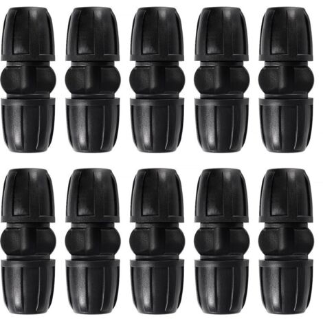 10 Pièces 8/12 mm Raccords D'irrigation Goutte à Goutte, Adaptateur Droits D'Irrigation Goutte, Raccords D'irrigation Droits, Connecteur de Tuyau D'irrigation, pour Jardin, Pelouse