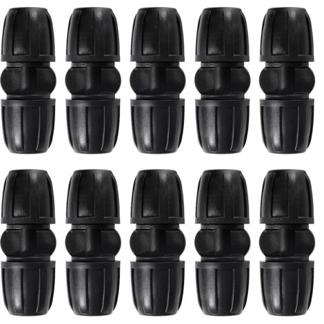 10 Pièces 8/12 mm Raccords D'irrigation Goutte à Goutte, Adaptateur Droits D'Irrigation Goutte, Raccords D'irrigation Droits, Connecteur de Tuyau D'irrigation, pour Jardin, Pelouse