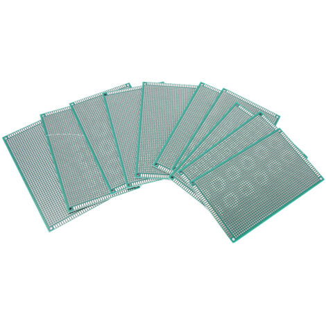 10 pièces 9x15cm Plaque d'Essai PCB Double Face Prototype en Étain