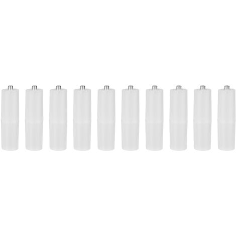 10 pièces AAA à AA taille cellule convertisseur de batterie adaptateur piles support boîtier commutateur Transparent
