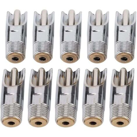 10 pièces Abreuvoir pour Porcs en Acier Inoxydable, Abreuvoirs Automatiques à TéTine avec Capuchon en cuivre Abreuvoir à Bec de Canard pour Porc bétail Animaux