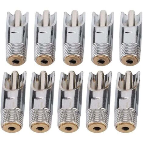 10 pièces Abreuvoir pour Porcs en Acier Inoxydable, Abreuvoirs Automatiques à TéTine avec Capuchon en cuivre Abreuvoir à Bec de Canard pour Porc bétail Animaux