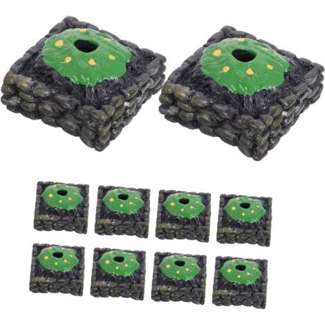 10 Pièces Accessoires de Arbre Miniature pour Décoration de Jardin Bases de