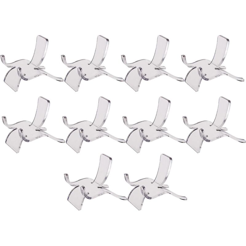 10 pièces Acrylique Présentoir Suport pour Minéraux Pierres Précieuses Rock Spécimens Geode En Cristal Boule de Corail Pièces Pierres Bijoux - S