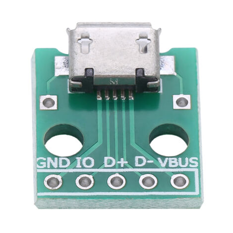 10 Pièces Adaptateur Femelle Micro USB vers DIP 5 Broches Pas 2.54mm