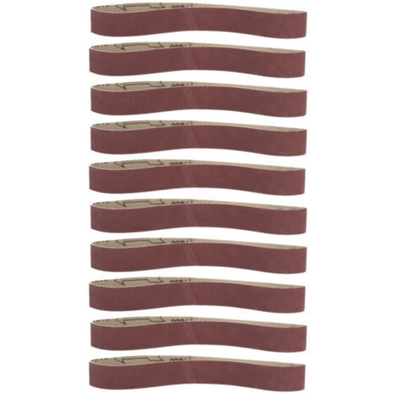 10 pièces alumine bande Abrasive bande de ponçage meulage polissage papier de verre sangles 53330 (grain 1000)