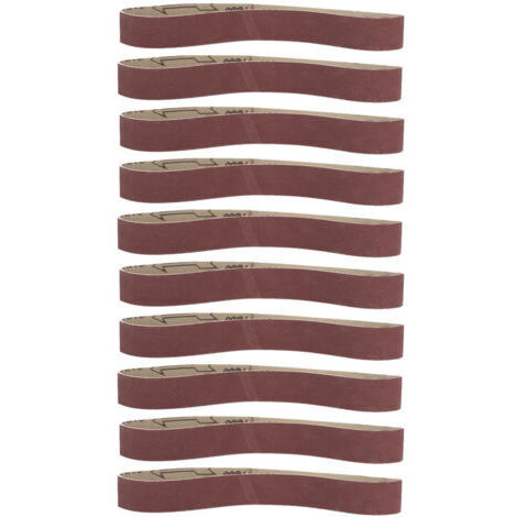 10 pièces alumine bande Abrasive bande de ponçage meulage polissage papier de verre sangles 53330 (grain 1000)