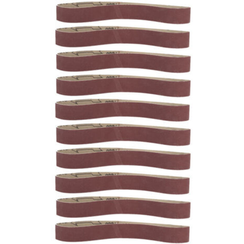 10 pièces alumine bande Abrasive bande de ponçage meulage polissage papier de verre sangles 53330 (grain 400)