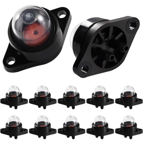 10 Pièces Ampoule Amorçage, Carburateur Pompe à Ampoule D'amorçage, Bulle D'huile de Carburateur, Compatible avec Poulan 53