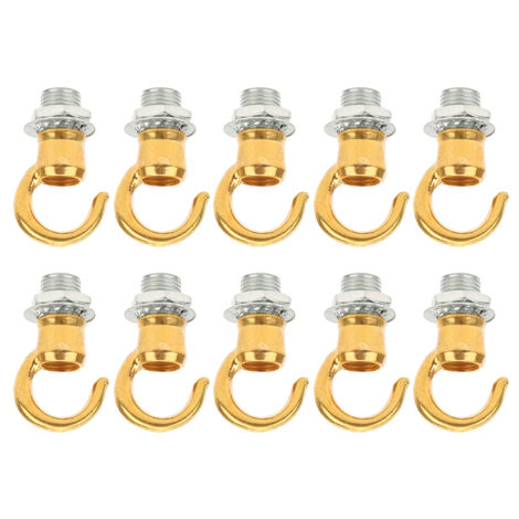 10 Pièces Anneaux de Suspension Alliage de Zinc pour Lustre Lanterne - Accessoire Déco DIY Doré Électrophorèse