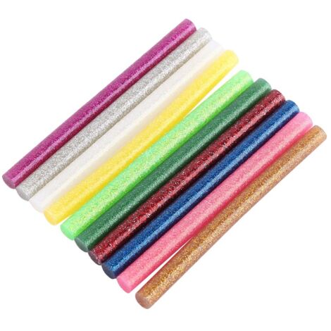10 pièces Bâtons de Colle à Chaud Multicolores pour Artisanat DIY et Réparations
