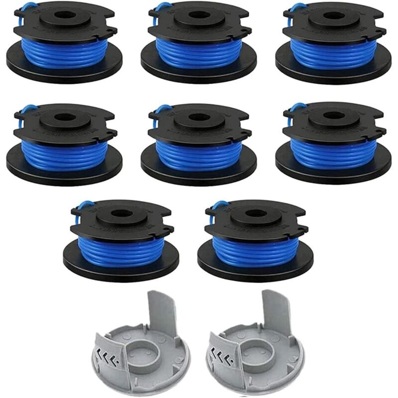 10 Pièces Bobine de Rechange pour Débroussailleuse,fil Bobine Coupe Bordure,Compatible Avec Ryobi One + AC14RL3A-18V 24V 40V,Coupe-fil Sans Fil Line