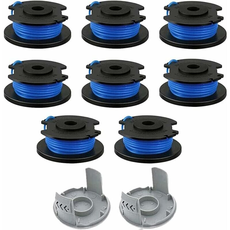 10 Pièces Bobine de Rechange pour Débroussailleuse,fil Bobine Coupe Bordure,Compatible Avec Ryobi One + AC14RL3A-18V 24V 40V,Coupe-fil Sans Fil Line