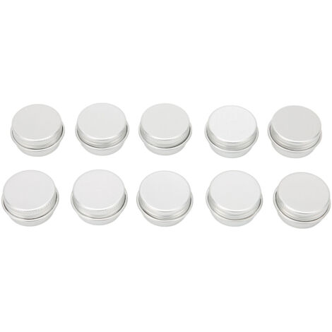 10 pièces boîtes rondes en aluminium vide 5ml pour baume à lèvres et parfum solide portable