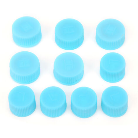 10 Pièces Bouchons de Raccord de Climatisation avec Joints, Protections Anti-Poussière pour Service Haute/Basse Pression