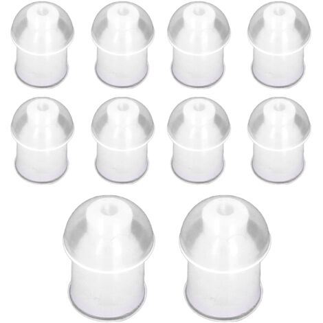10 Pièces Bouchons d'Oreille Silicone Souple pour Casque Talkie-Walkie, Tuyau d'Air Remplaçable