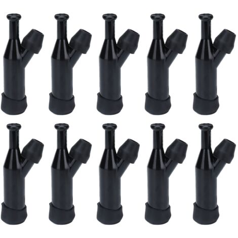 10 pièces bouchons haute pression 168F noir ABS premium, grande durabilité, installation facile pour bougies d'allumage
