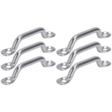 10 Pièces Boucles d'Amarrage en Acier Inoxydable 316 pour Pont de Bateau et Quai