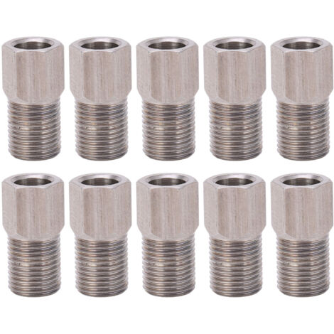 10 pièces Boulon Vis pour Câble Hydraulique Vélo 8mm, Écrou de Compression pour Freins Hydrauliques en Acier Inoxydable VTT