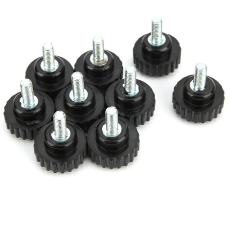 10 pièces Bouton de serrage, gabarit de boulon, poignée de tour, écrou à torsion, filetage droit, poignée de verrouillage M6x25x15