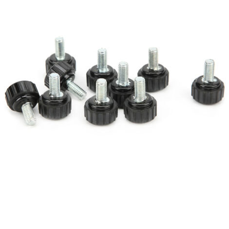 10 Pièces Bouton de Serrage M5x16x10 pour Étau de Fraiseuse, Poignée de Verrouillage à Filetage Droit