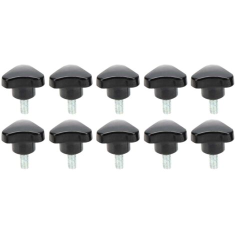 10 Pièces Boutons de Serrage Triangulaires Réglables en Acier Inoxydable pour Tour et Perceuse