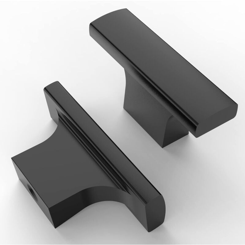 10 Pièces Boutons de Tiroir, Boutons de Meubles en Noir, Boutons Armoire, Vintage Boutons de Tiroir en Noir, Poignees de Porte de Cuisine pour Décor