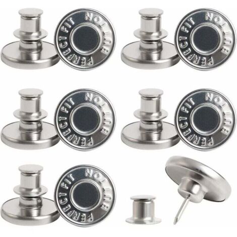 20 Ensembles De Boutons De Rechange Pour Jeans De 17 Mm Boutons En Métal Sans Soudure