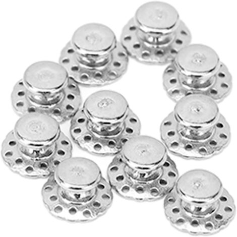 10 pièces Boutons Lingualux Inox pour Orthodontie Dentaire, Accessoires de Remplacement