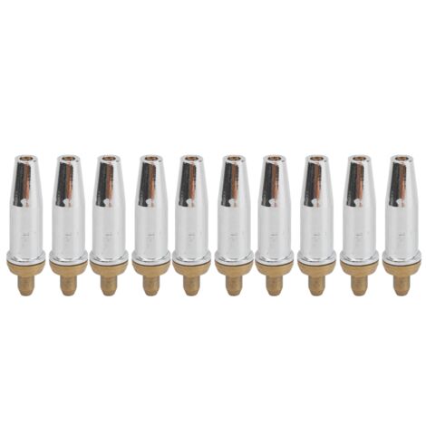 10 Pièces Buse de Découpe au Gaz Type Manchon pour Propane Acétylène Tête de Pistolet G07‑302