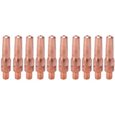 10 Pièces Buses de Contact en Cuivre pour Torche de Soudage, Consommables 8.8x40x1.2mm