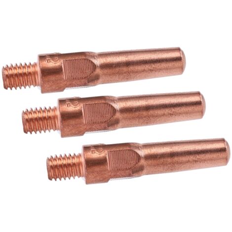 10 Pièces Buses de Contact en Cuivre pour Torches de Soudage MIG/MAG, Consommables 8.8x40x1.2mm