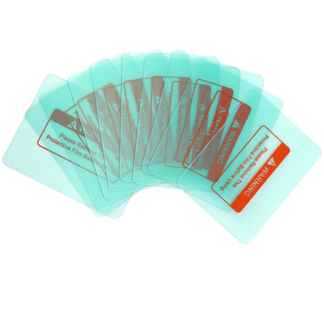 10 Pièces Cache Lentille Masque Soudure Transparent Protection 116x90mm Coins Ronds
