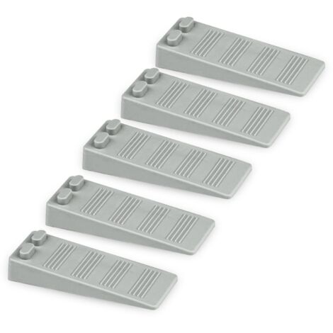 10 pièces cale porte caoutchouc souple, Hauteur Reglable Antidérapante bloc porte sol, Non Toxique, Non Odeur arrêt de porte, Protège Sols et Murs, Pour Tapis, Sols, Béton, parquets (Gris)