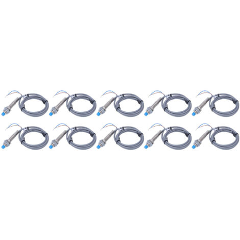 10 pièces Capteur Inductif de Proximité M8 PNP 2 Fils Normalement Ouvert 95-250VAC LJ8A3-2 j EZ