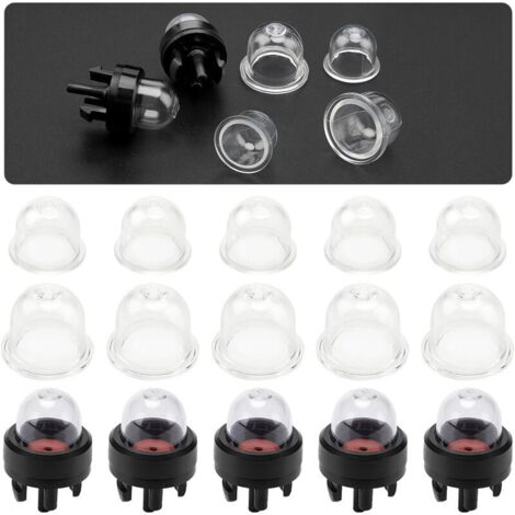 10 Pièces Carburant Primer Ampoule Et 5 Pièces Ampoule Amorçage D'Essence, Pompe D'Amorce Pour Tondeuse, Pompe À Ampoule D'Amorce De Carburateur, Pour Tondeuse, Machine De Haie (19+22Mm)