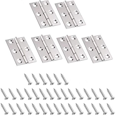 10 Pièces charniere porte, Charniere inox,Charnière invisible,Porte placard/Petites portes / Tiroirs / Fenêtres / Pianos / Coffret à bijoux armoires de quincaillerie de meubles de maison