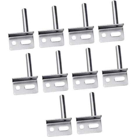 10 pièces Charnières Lourdes pour Porte Bois Charnière Pivot Finition Argentée Installation Facile Usage Polyvalent pour Portes Intérieures et Commerciales