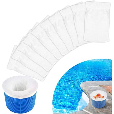 (10 pièces) Chaussettes de skimmer de piscine, chaussettes de skimmer, panier de skimmer, filtre de piscine, protection de filtre, préfiltre pour piscine, chaussettes de skimmer, chaussettes de skimme